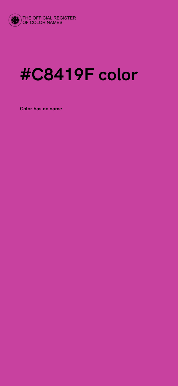#C8419F color image
