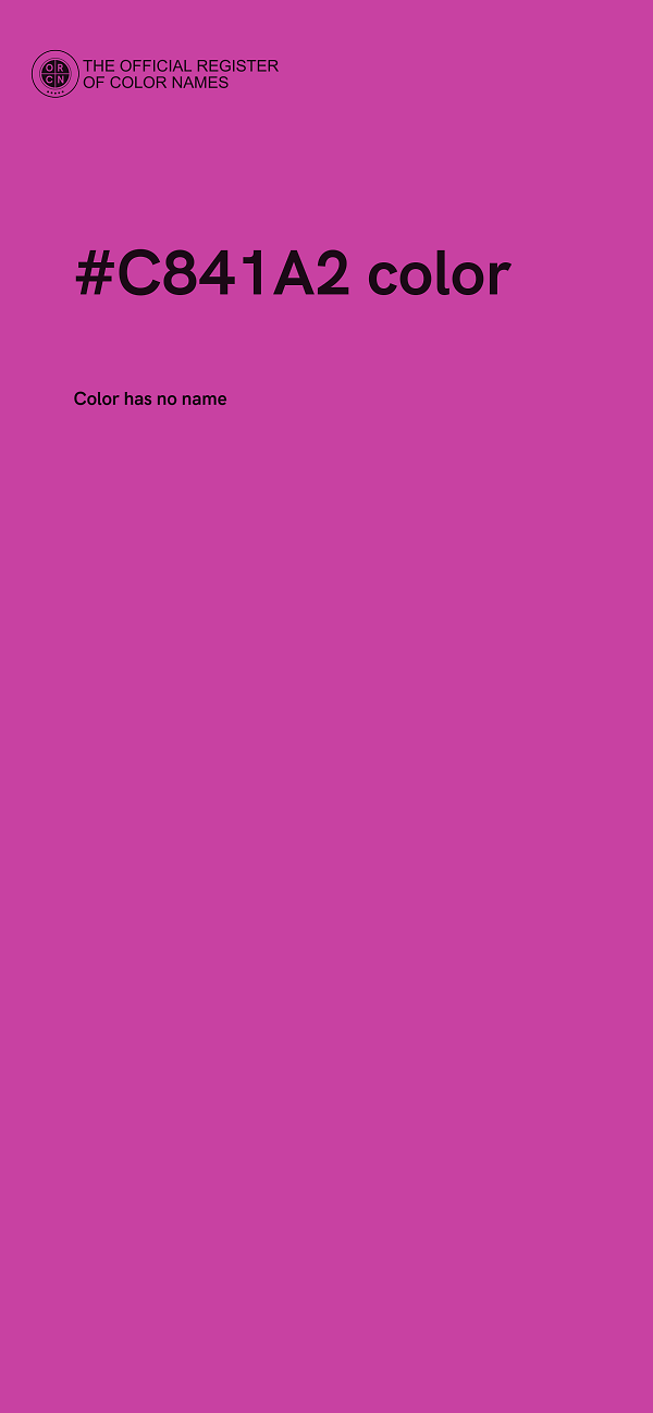 #C841A2 color image