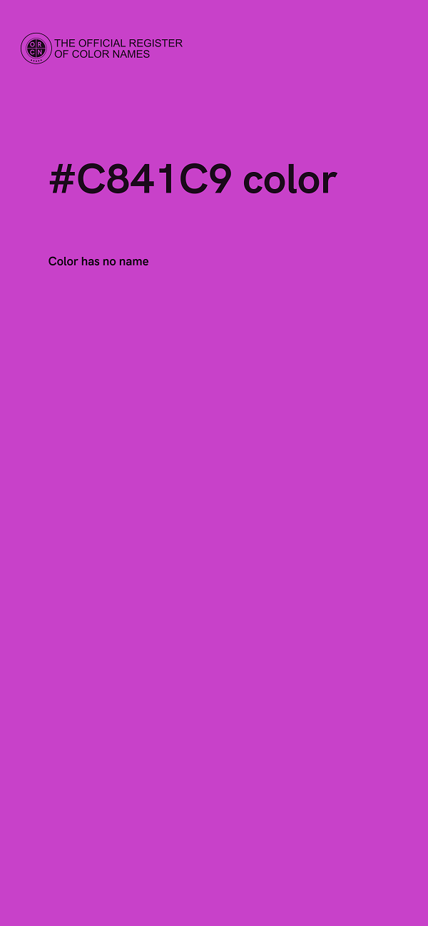 #C841C9 color image