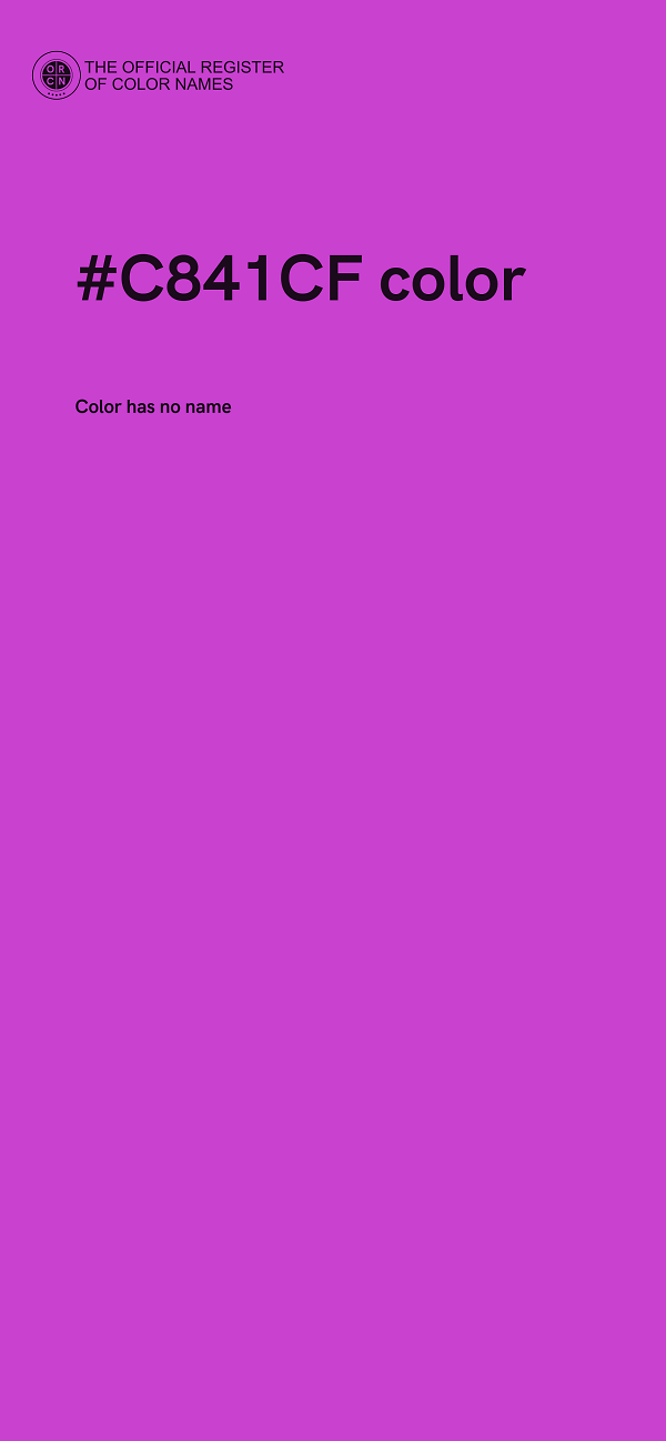 #C841CF color image