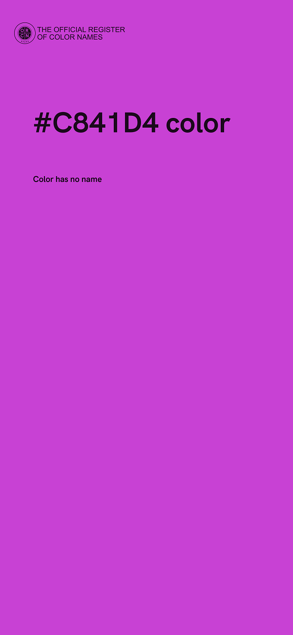 #C841D4 color image