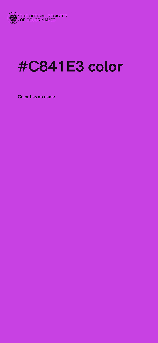 #C841E3 color image