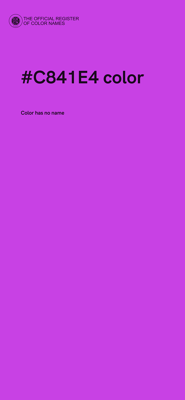 #C841E4 color image