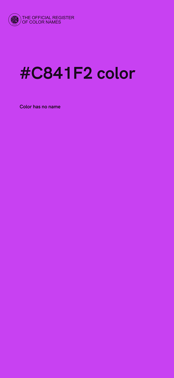 #C841F2 color image