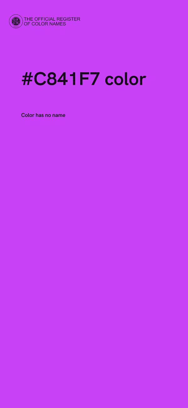 #C841F7 color image