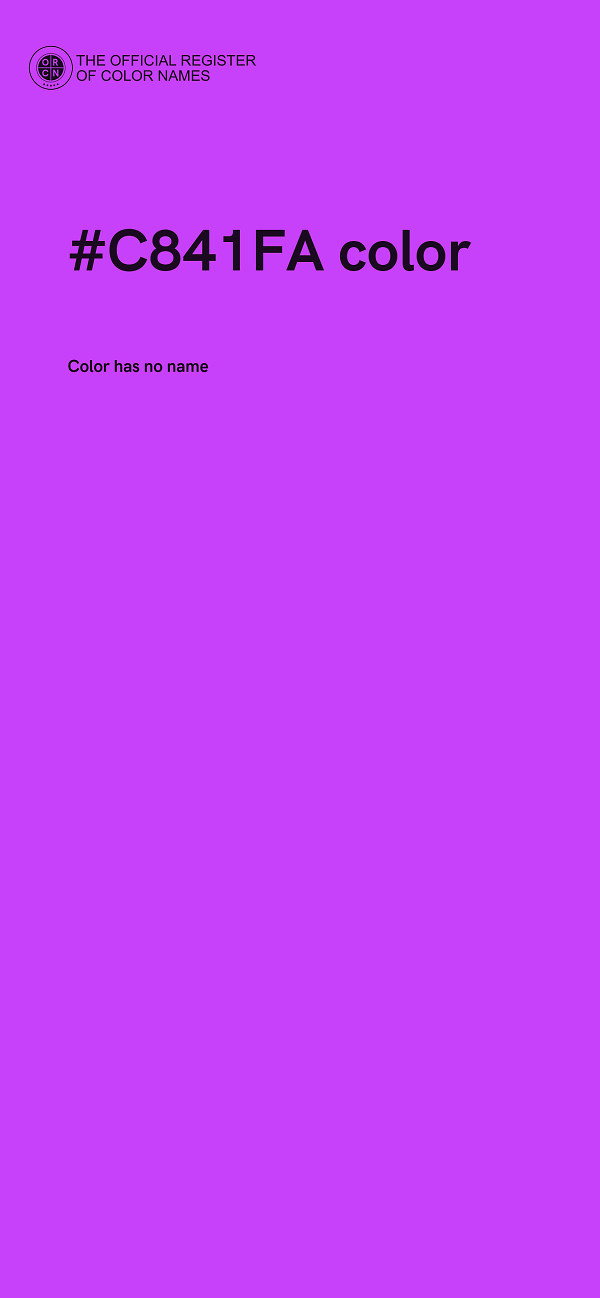 #C841FA color image