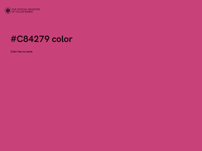 #C84279 color image