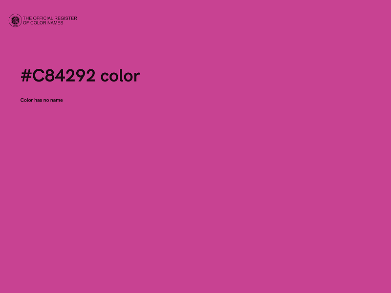 #C84292 color image