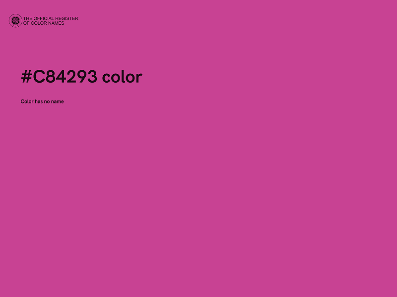 #C84293 color image