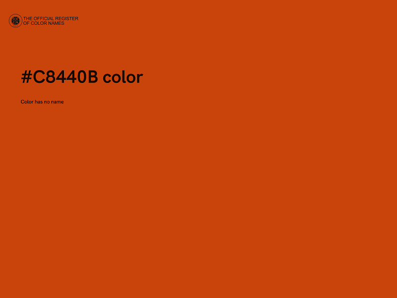 #C8440B color image