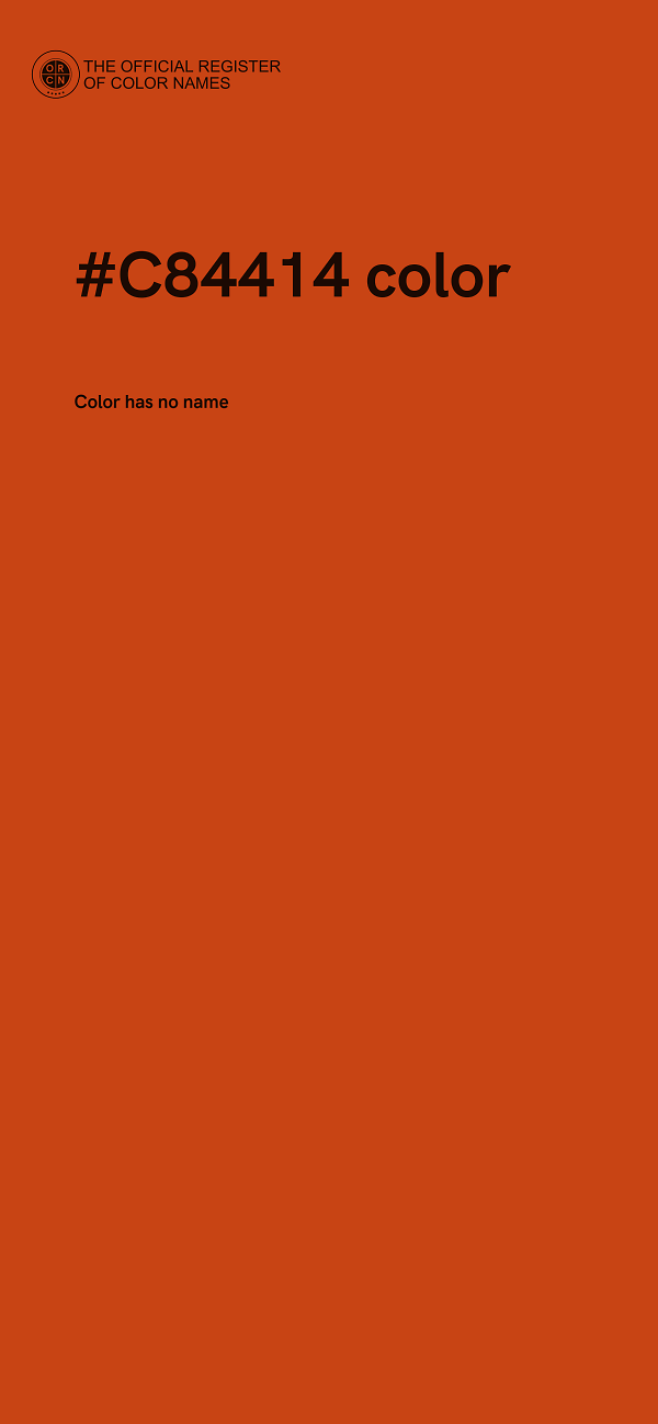 #C84414 color image