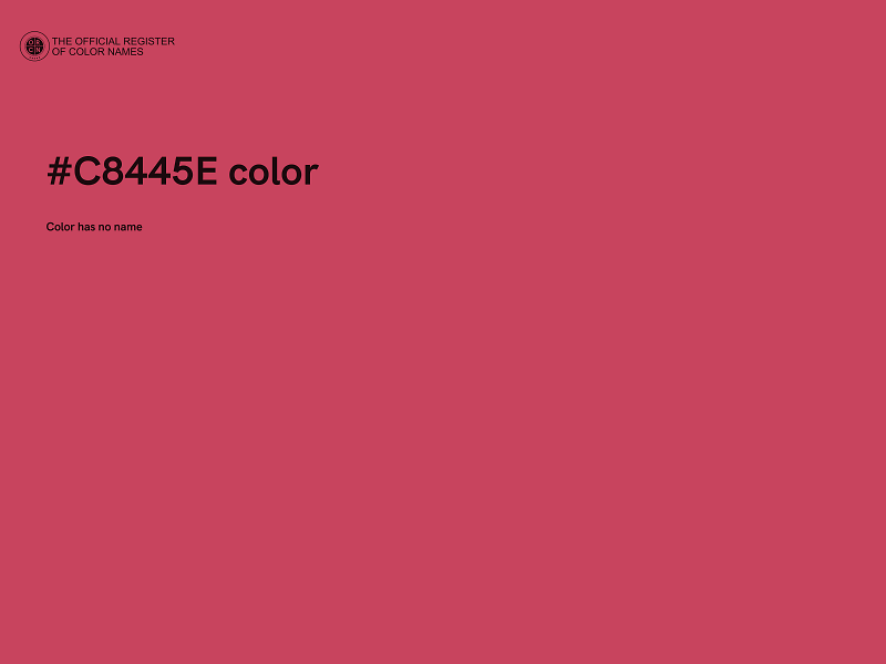 #C8445E color image