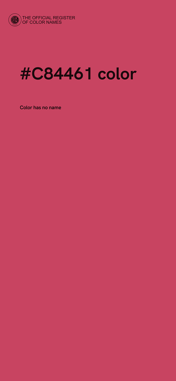 #C84461 color image