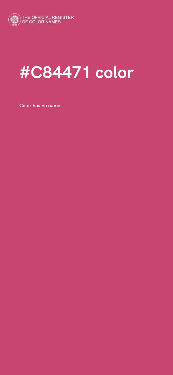 #C84471 color image
