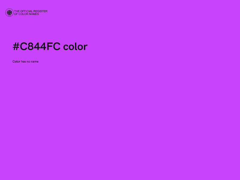 #C844FC color image