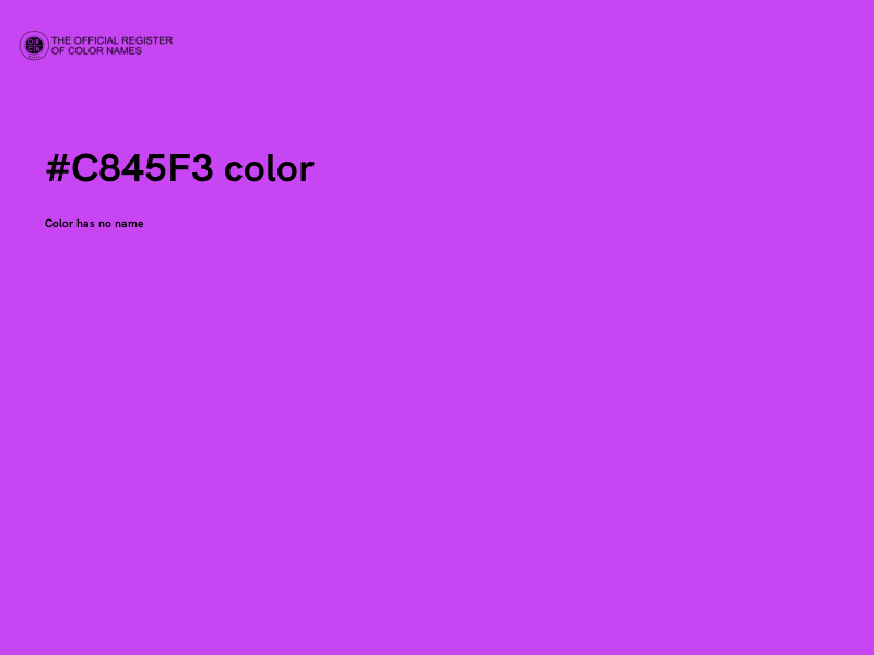 #C845F3 color image