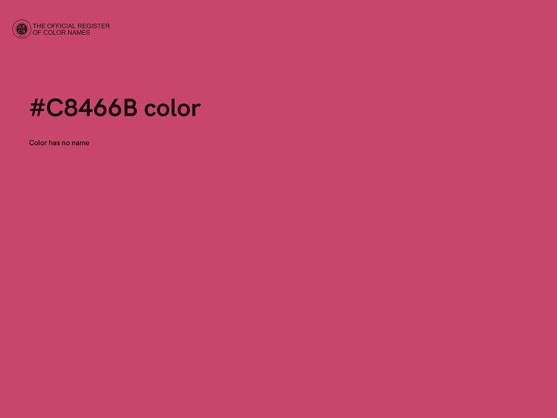 #C8466B color image