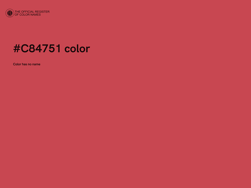 #C84751 color image