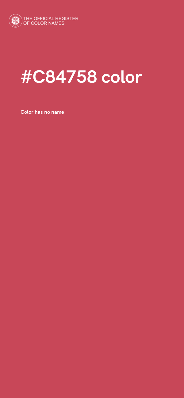 #C84758 color image