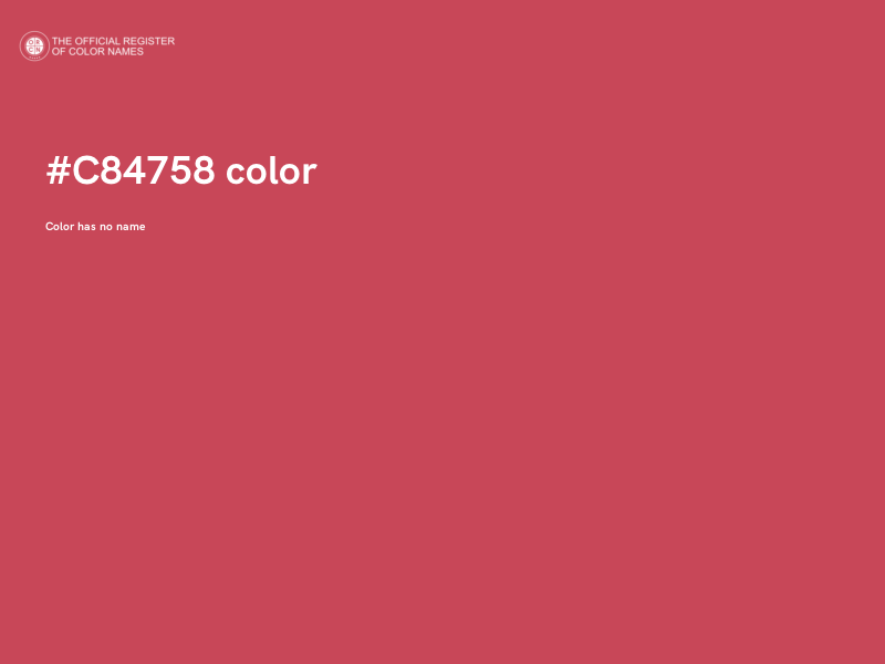 #C84758 color image
