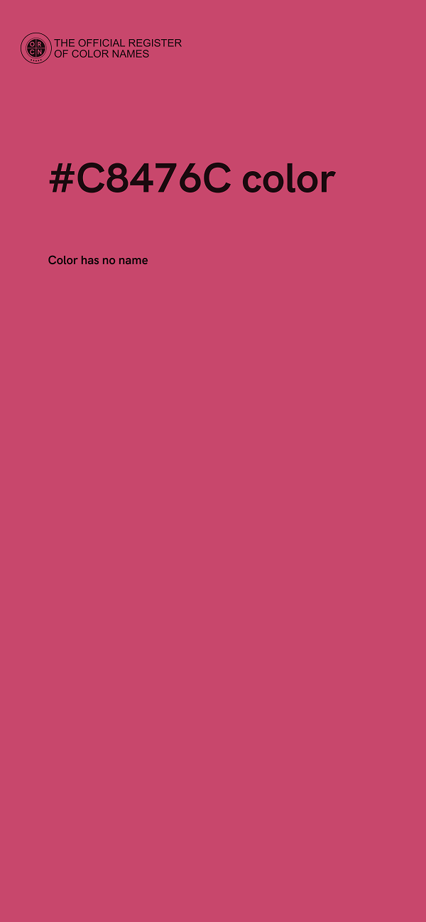 #C8476C color image