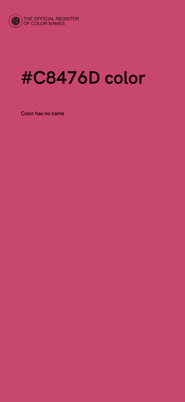 #C8476D color image