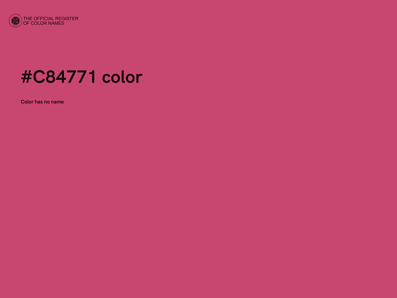 #C84771 color image