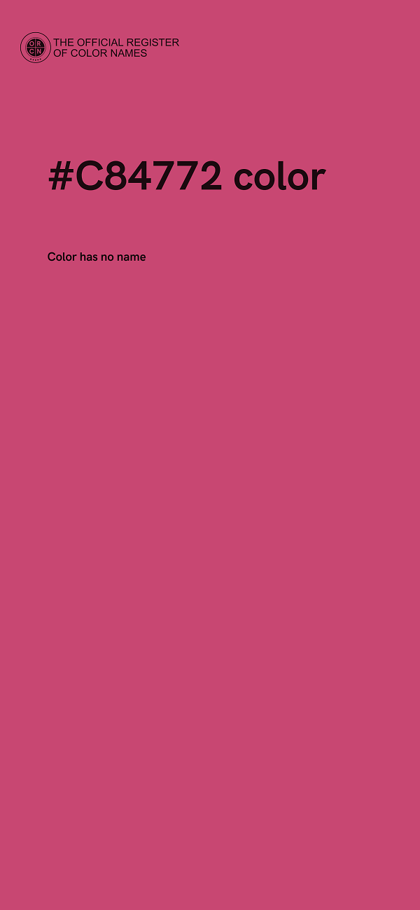 #C84772 color image