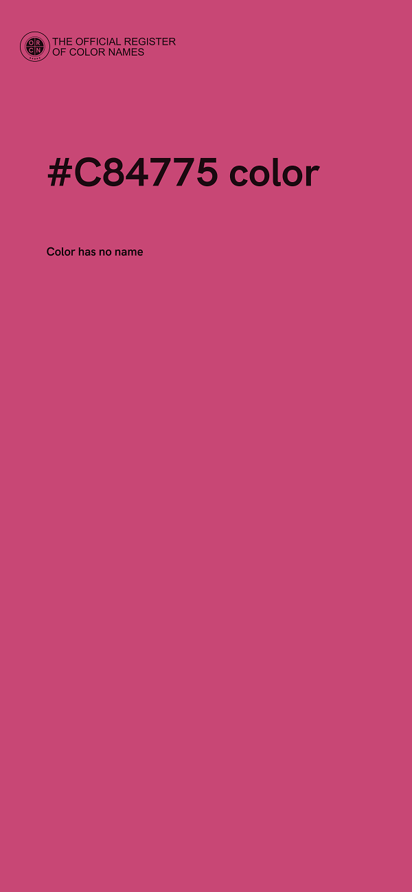 #C84775 color image