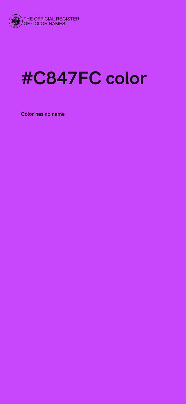 #C847FC color image