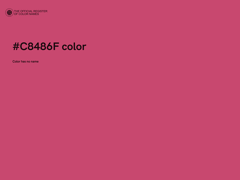 #C8486F color image