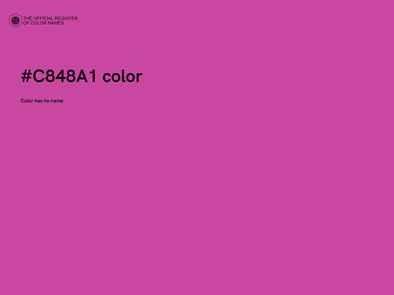 #C848A1 color image