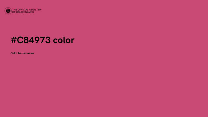 #C84973 color image