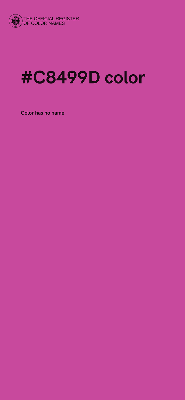 #C8499D color image