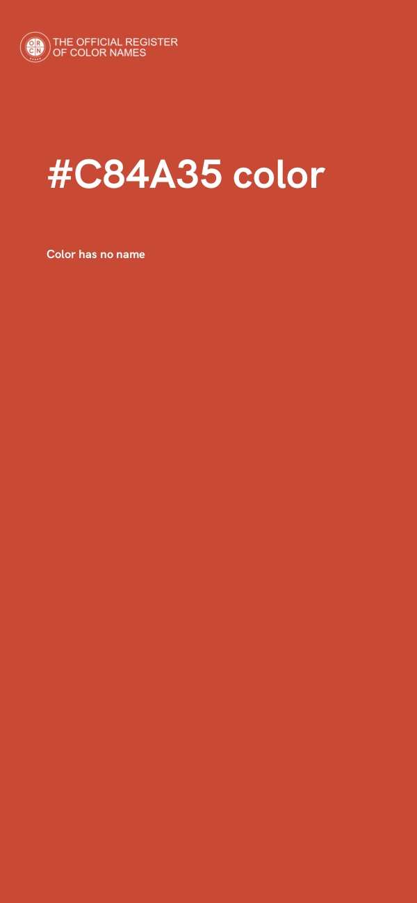#C84A35 color image