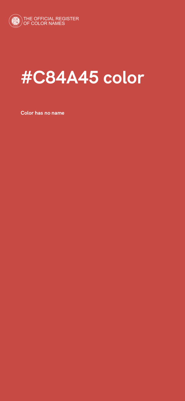 #C84A45 color image