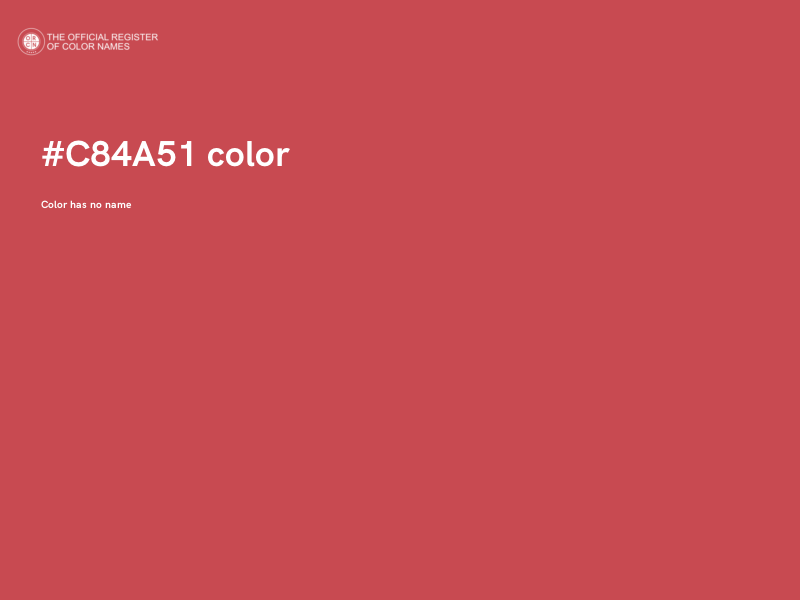 #C84A51 color image