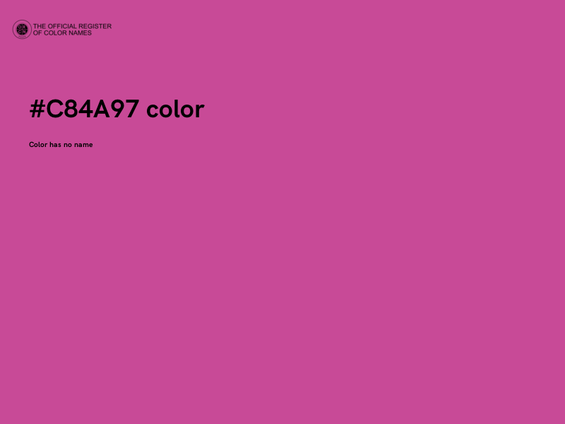 #C84A97 color image