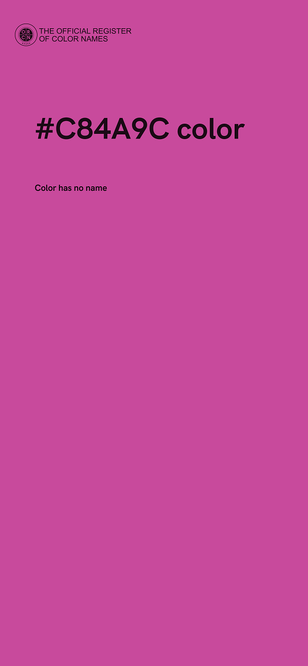 #C84A9C color image