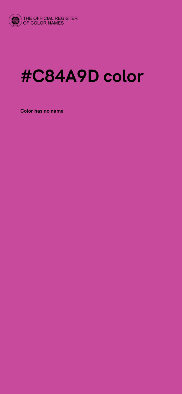 #C84A9D color image
