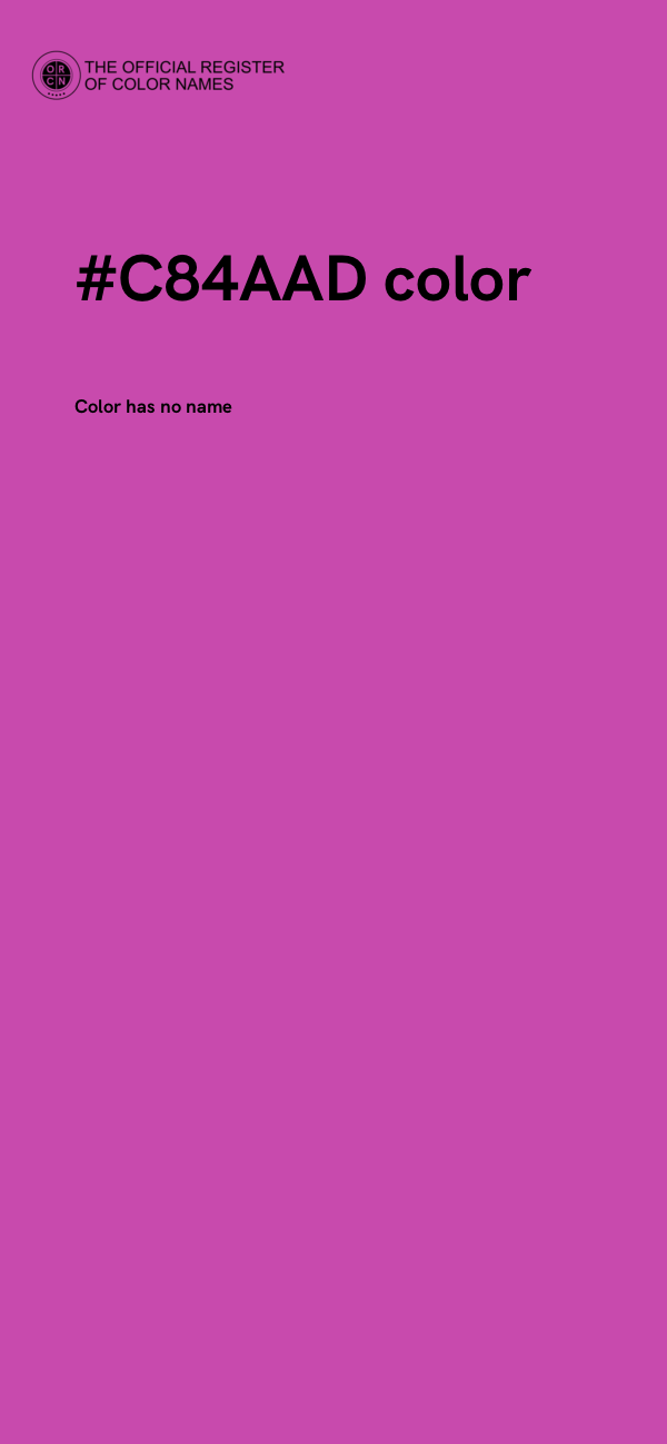 #C84AAD color image