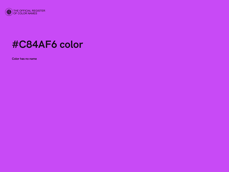 #C84AF6 color image