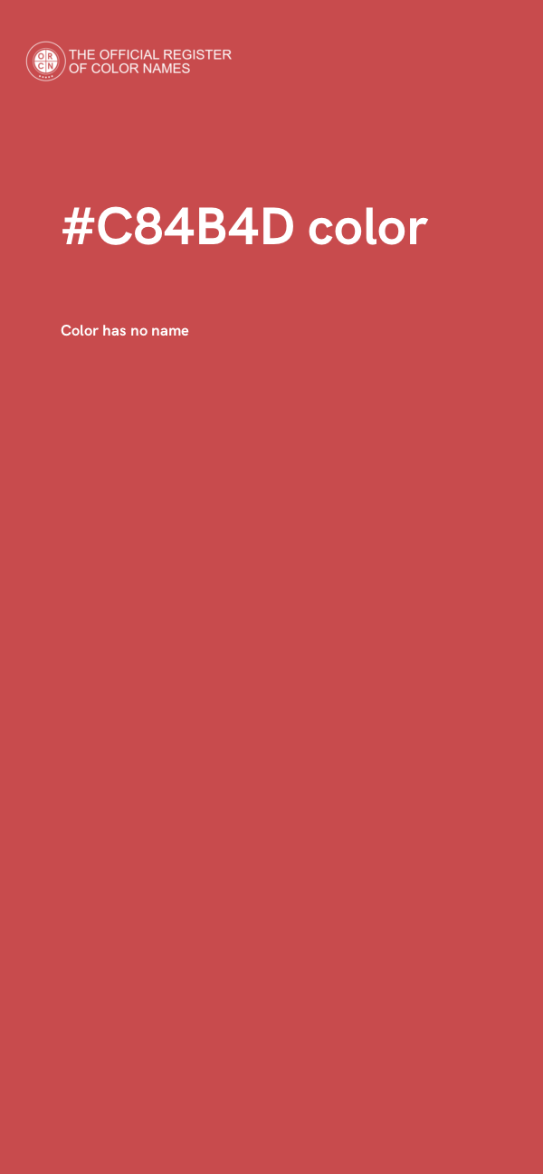 #C84B4D color image