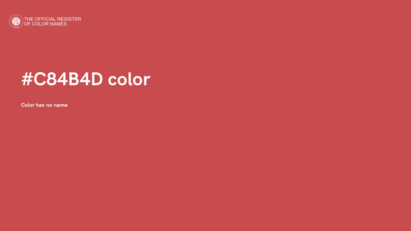 #C84B4D color image