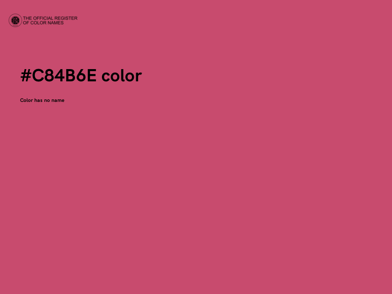 #C84B6E color image
