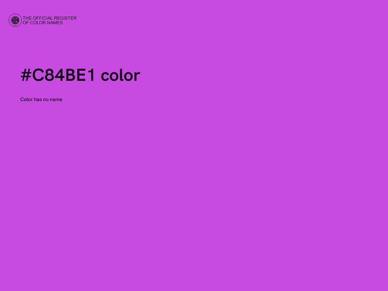 #C84BE1 color image