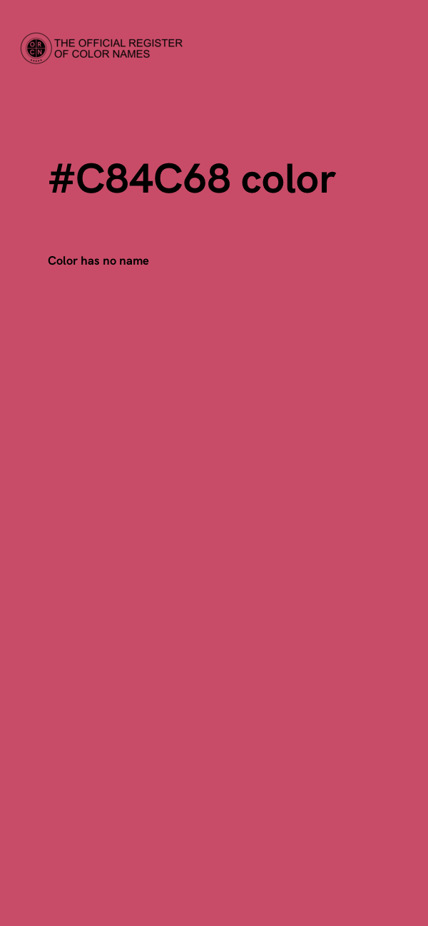 #C84C68 color image