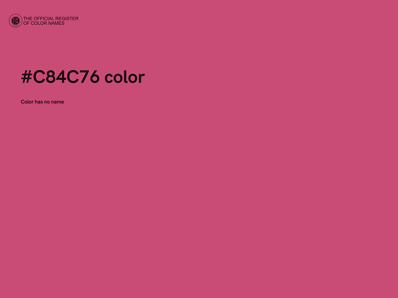 #C84C76 color image