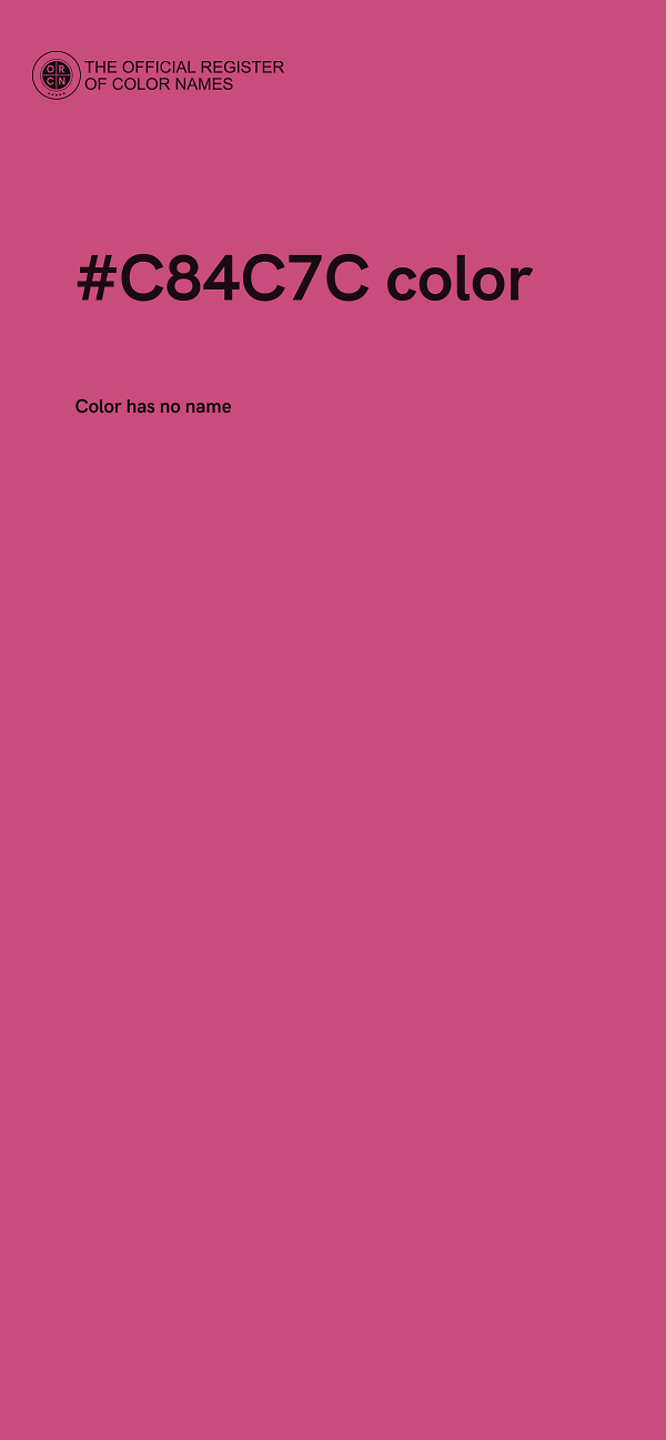 #C84C7C color image