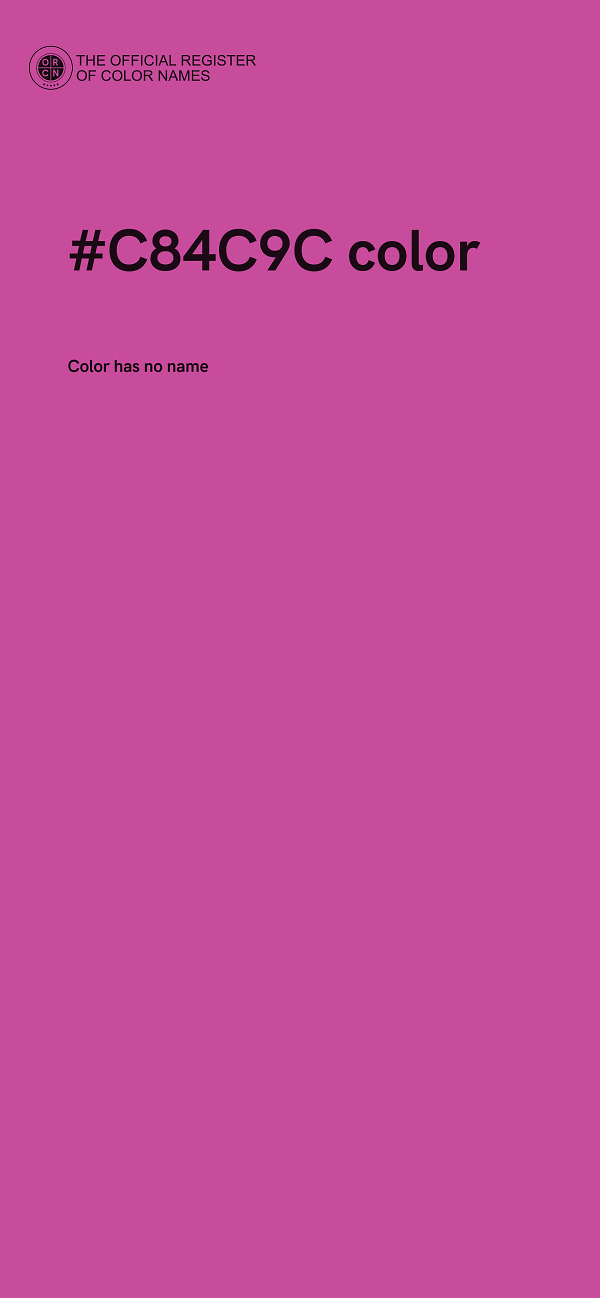 #C84C9C color image